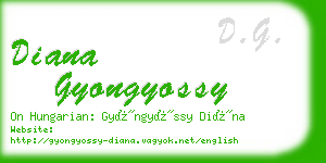 diana gyongyossy business card